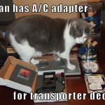 I can has A/C adapter for transporter deck?